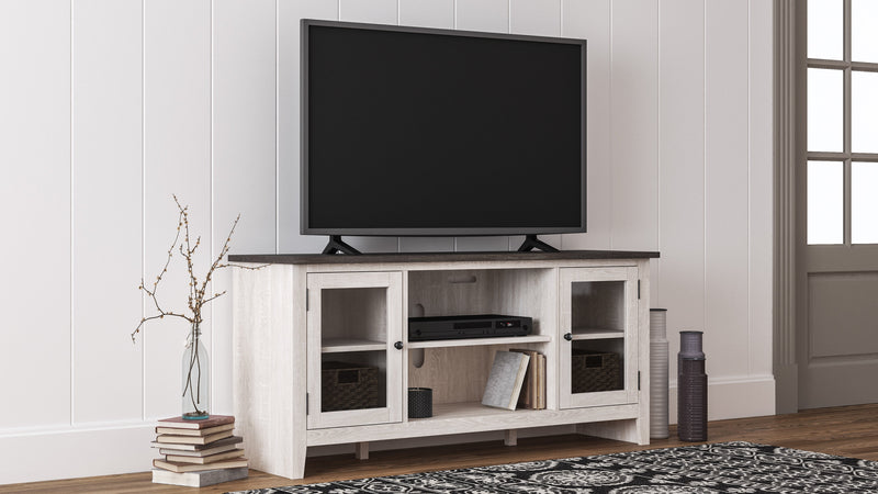 Dorrinson Two - tone Large TV Stand w/Fireplace Option - DMV FurnitureTV Stand