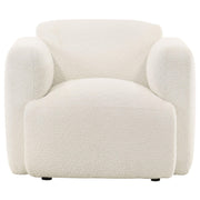 Dorset 3-piece Upholstered Round Track Arm Sofa Set White - 509811-S3
