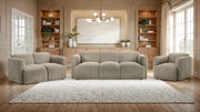 Dorset Fabric Upholstered Round Track Arm Loveseat Brown - 509815