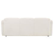 Dorset Fabric Upholstered Round Track Arm Sofa White - 509811