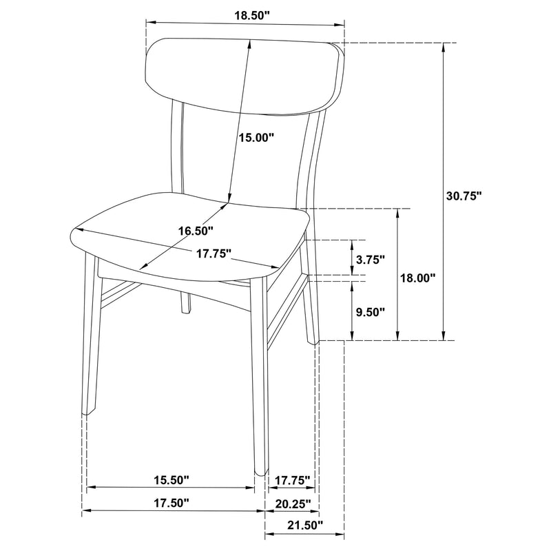 Dortch 7-piece Oval Solid Wood Dining Set Walnut - 108461-S7