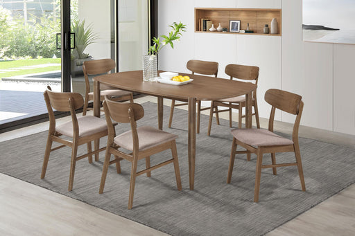 Dortch 7-piece Oval Solid Wood Dining Set Walnut - 108461-S7