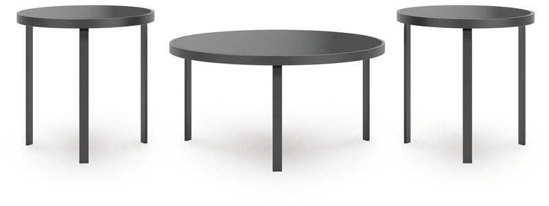 Dorylin Black Table (Set of 3) - T139-13
