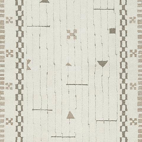 Dot Cream/Brown/Taupe 5' x 7' Area Rug - R407652