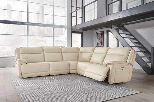 Double Deal Almond 5 - Piece Power Reclining Sectional - DMV FurniturePower Reclining Sectional