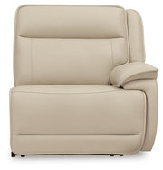 Double Deal Almond 5-Piece Reclining Sectional with Console - U13001S8