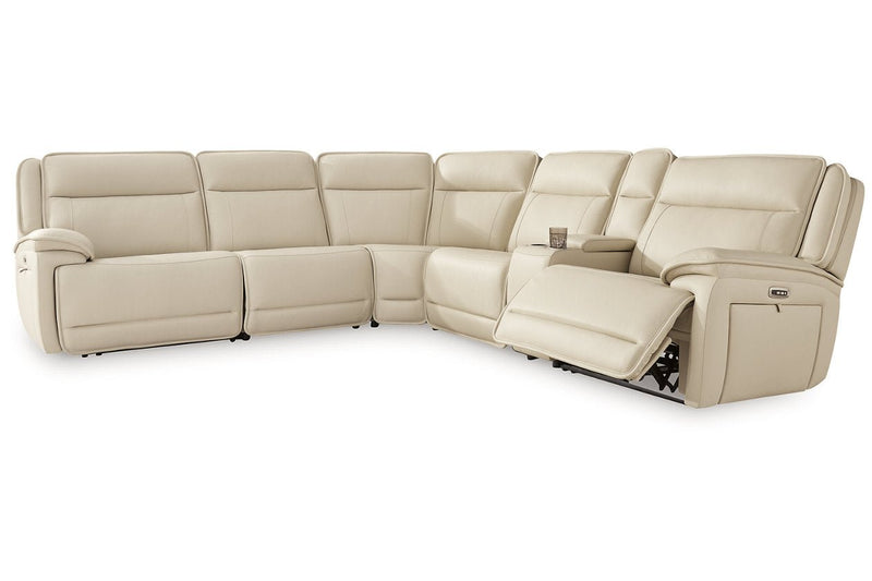 Double Deal Almond 6 - Piece Power Reclining Sectional - DMV FurniturePower Reclining Sectional