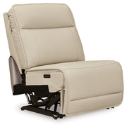Double Deal Almond Power Armless Recliner - U1300131