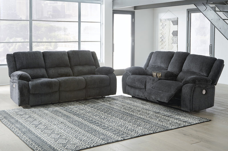 Draycoll Slate Power Reclining Living Room Set - DMV FurnitureLiving Room Set
