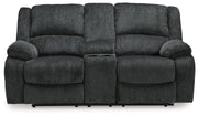 Draycoll Slate Reclining Loveseat with Console and Recliner - 76504U7