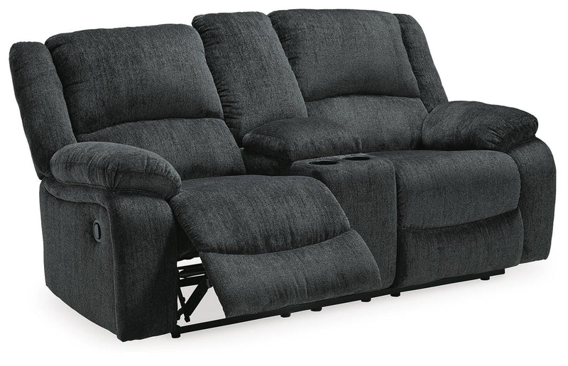 Draycoll Slate Reclining Loveseat with Console and Recliner - 76504U7