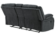Draycoll Slate Reclining Loveseat with Console - DMV FurnitureLoveseat