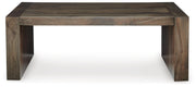 Dreggan Coffee Table with 2 End Tables in Brown - PKG020846