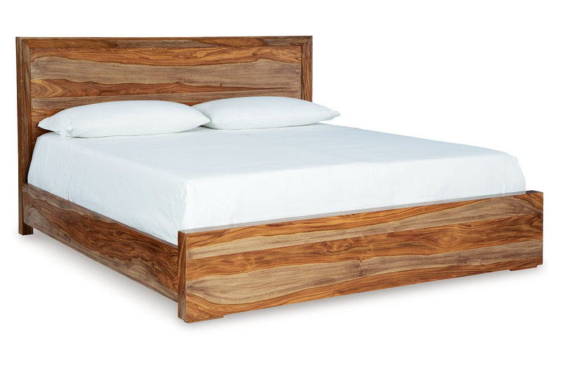 Dressonni Brown Queen Panel Bed - DMV FurnitureQueen Bed
