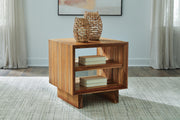 Dressonni Coffee Table with 1 End Table in Brown - PKG020849