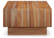 Dressonni Coffee Table with 2 End Tables in Brown - PKG020850
