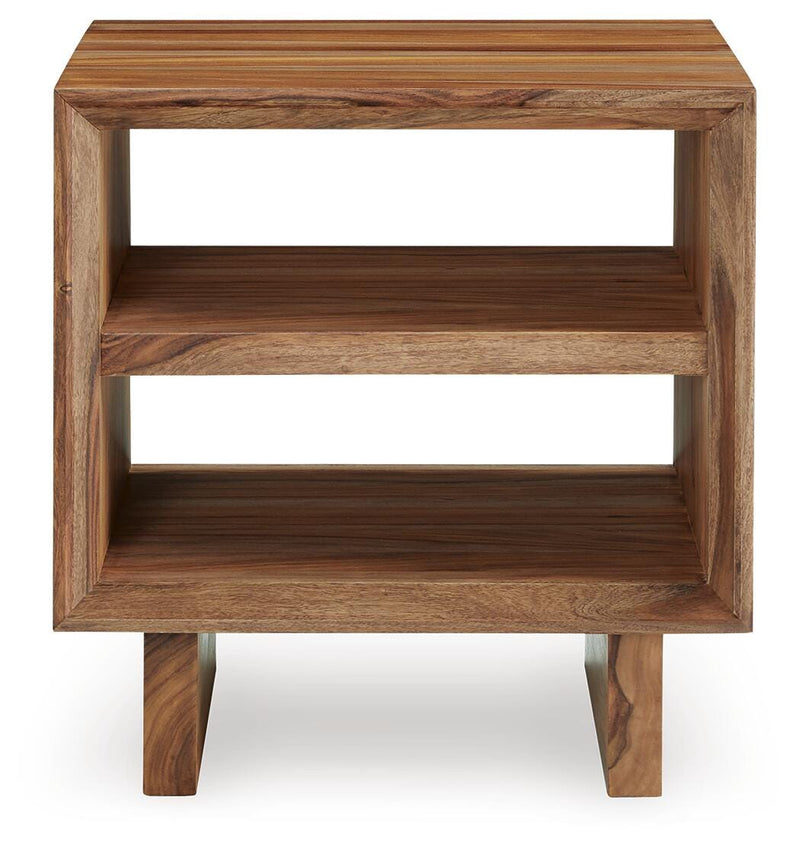 Dressonni Coffee Table with 2 End Tables in Brown - PKG020850