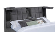 Dreux Upholstered Eastern King Panel Platform Bed Grey - 315948GRYKE