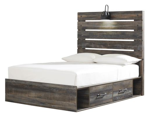 Drystan Brown Full Side Storage Platform Bed - DMV FurnitureFull Bed