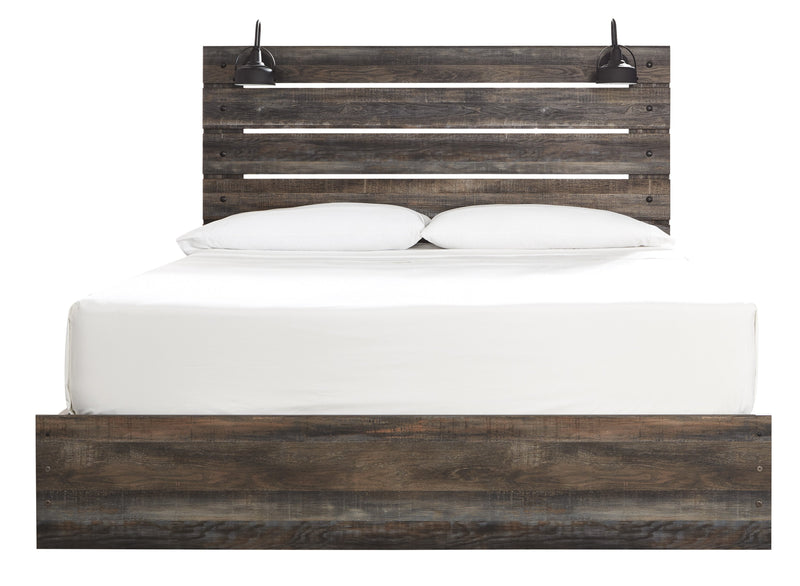 Drystan Brown King Side Storage Platform Bed - DMV FurnitureKing Bed