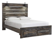 Drystan Brown Queen Footboard Storage Bed - DMV FurnitureQueen Bed