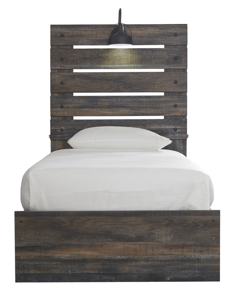 Drystan Brown Twin Side Storage Platform Bed - DMV FurnitureTwin Bed