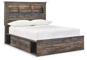 Drystan Full Bookcase Bed with 2 Nightstands in Multi from Ashley - DMV Furniture