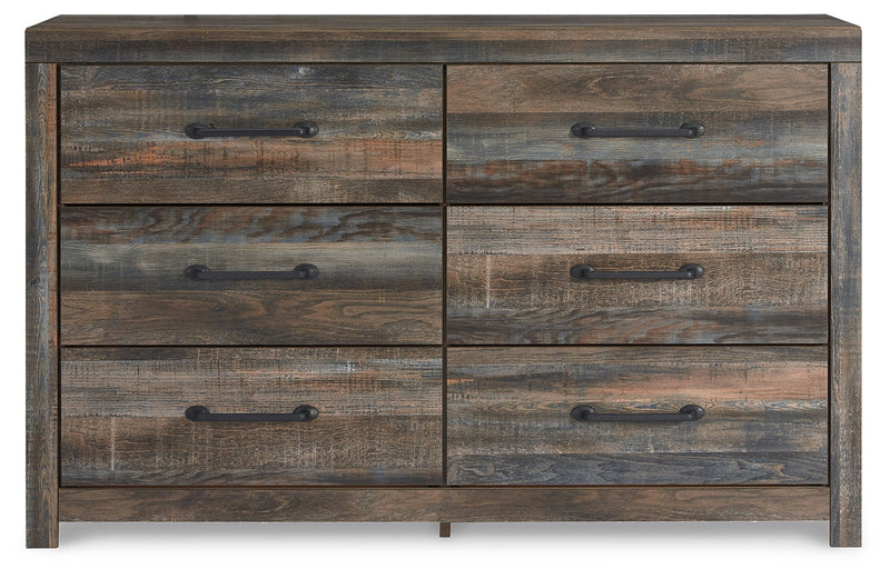 Drystan Full Bookcase Bed with 4 Storage Drawers with Dresser in Multi from Ashley - DMV Furniture