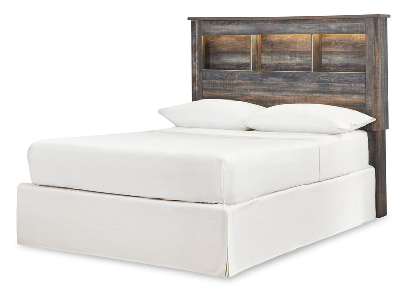 Drystan Full Bookcase Headboard Bed with Dresser in Multi from Ashley - DMV Furniture