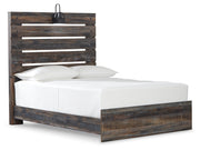 Drystan Full Panel Bed with Nightstand in Multi - PKG000707