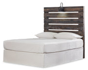 Drystan Full Panel Headboard Bed with Mirrored Dresser in Multi from Ashley - DMV Furniture