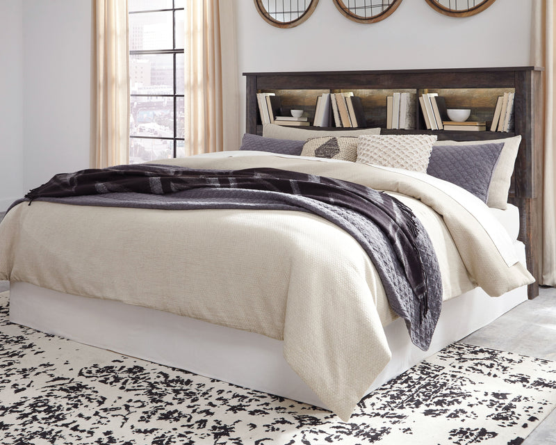 Drystan King/California King Bookcase Headboard Bed with Dresser in Multi from Ashley - DMV Furniture
