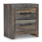 Drystan King Panel Bed with Storage with Mirrored Dresser, Chest and 2 Nightstands in Multi from Ashley - DMV Furniture