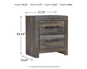 Drystan King Panel Headboard Bed with Mirrored Dresser and 2 Nightstands in Multi - DMV FurnitureBedroom Set