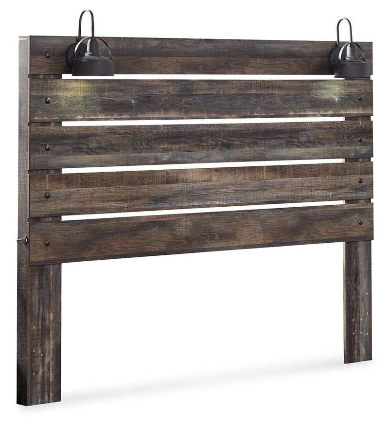 Drystan King Panel Headboard Bed with Mirrored Dresser and 2 Nightstands in Multi - DMV FurnitureBedroom Set