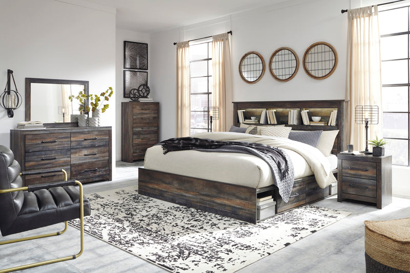 Drystan Multi Bookcase Double Side Storage Platform Bedroom Set - DMV FurnitureBedroom Set