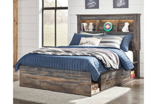 Drystan Multi Full Bookcase Bed with 2 Storage Drawers - DMV FurnitureFull Bed