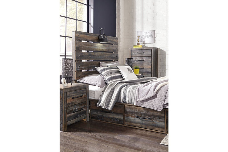 Drystan Multi Full Panel Bed with 2 Storage Drawers - DMV FurnitureFull Bed