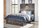 Drystan Multi Full Panel Bed with 2 Storage Drawers - DMV FurnitureFull Bed