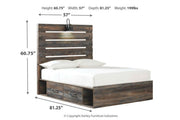 Drystan Multi Full Panel Bed with 2 Storage Drawers - DMV FurnitureFull Bed