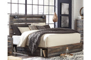 Drystan Multi King Panel Bed with 2 Storage Drawers - DMV FurnitureKing Bed