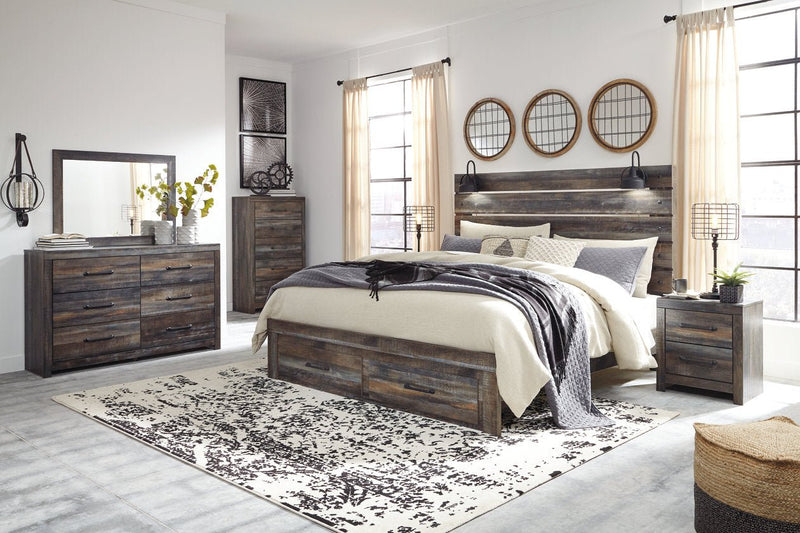 Drystan Multi King Panel Bed with Storage - DMV FurnitureKing Bed