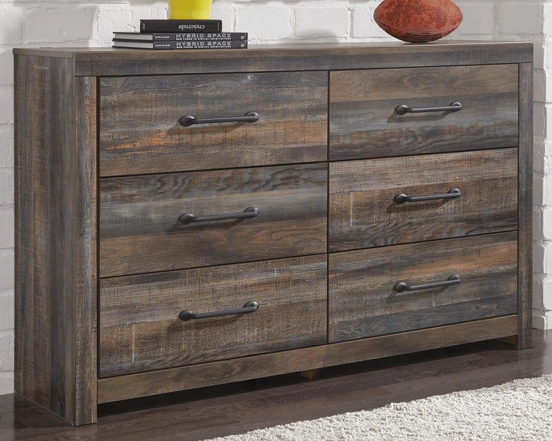 Drystan Multi Queen Bookcase Bed, Dresser and 2 Nightstands - B211B87