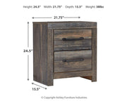 Drystan Multi Queen Bookcase Storage Bed, Chest and 2 Nightstands - B211B69