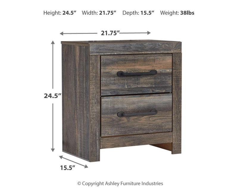 Drystan Multi Queen Bookcase Storage Bed, Chest and 2 Nightstands - B211B69