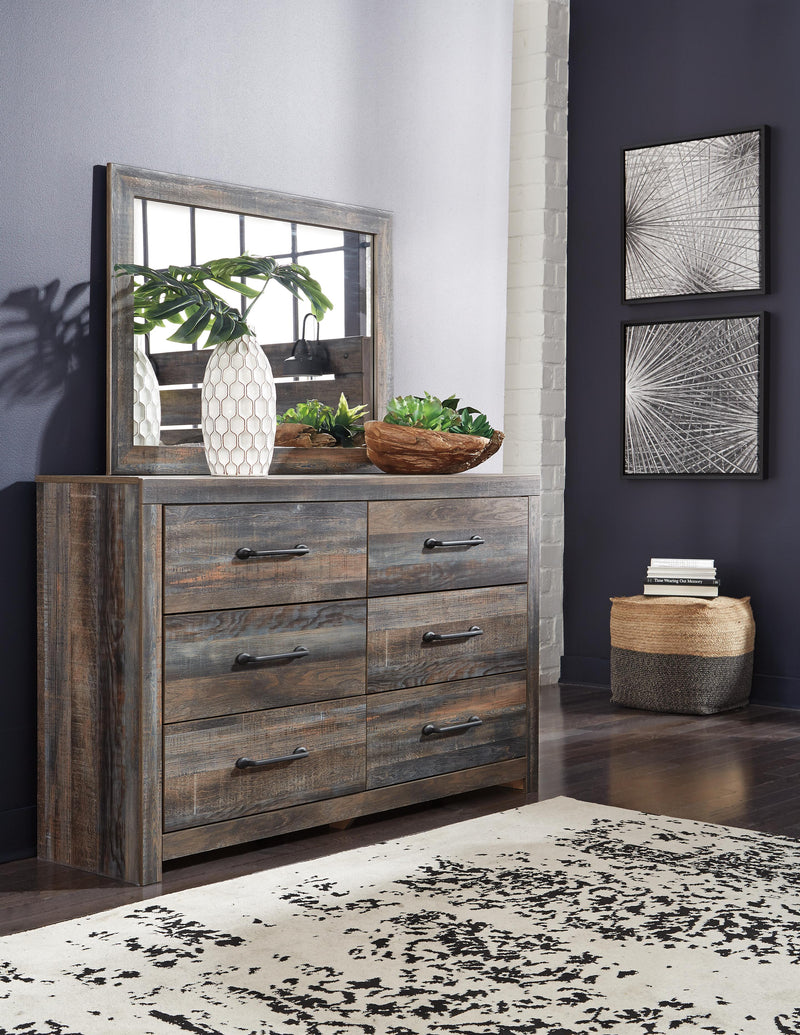Drystan Multi Queen Panel Bed, 2 Dressers, Mirror, Chest and 2 Nightstands - B211B104