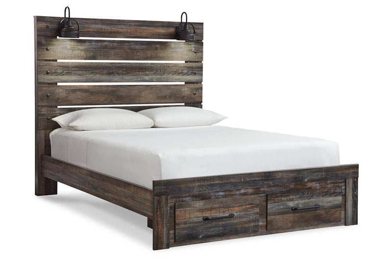 Drystan Multi Queen Panel Bed with 2 Storage Drawers - DMV FurnitureQueen Bed