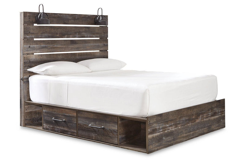 Drystan Multi Queen Platform Bed with 2 Storage Drawers - DMV FurnitureQueen Bed