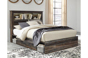 Drystan Multi Queen Platform Bookcase Bed with 2 Storage Drawers - DMV FurnitureQueen Bed