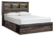 Drystan Multi Queen Platform Bookcase Bed with 2 Storage Drawers - DMV FurnitureQueen Bed